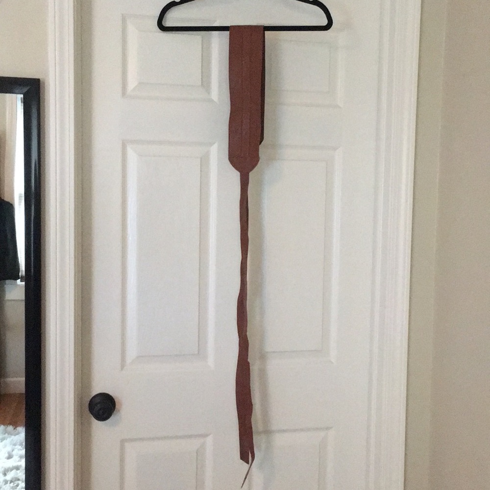 Brown wrap belt
